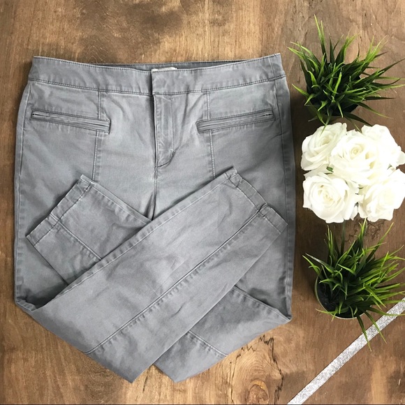 LOFT Pants - LOFT Grey Modern Skinny Trousers/Pants (Size 14)